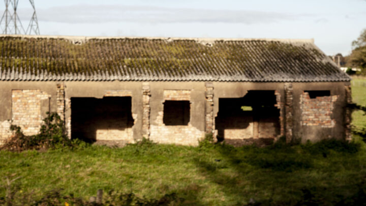 Ruins of a building at the former Toome Airfield, Co. Antrim.