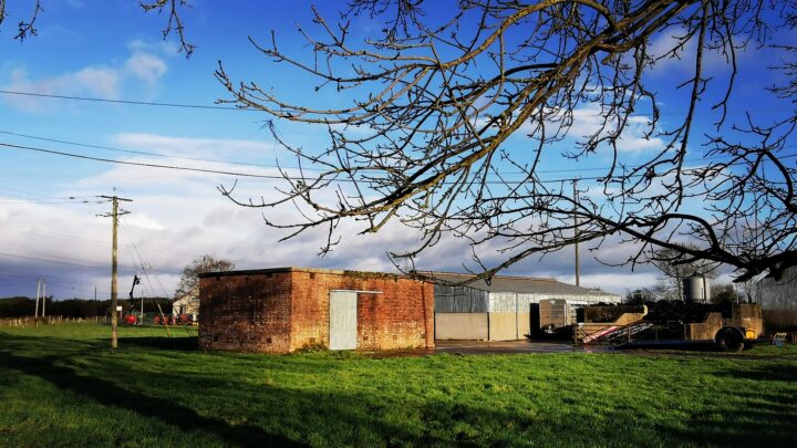 Former electrical substation at Toome Airfield, Co. Antrim.