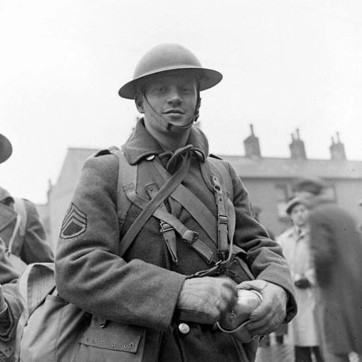 A U.S. Army Staff Sergeant in Belfast on 26th January 1942