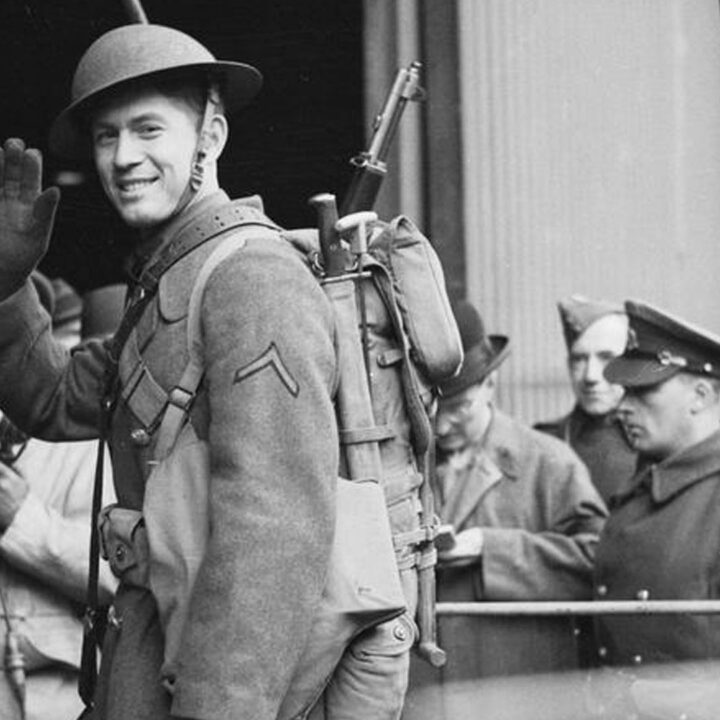 Private First Class Milburn H. Henke arriving in Belfast on 26th January 1942