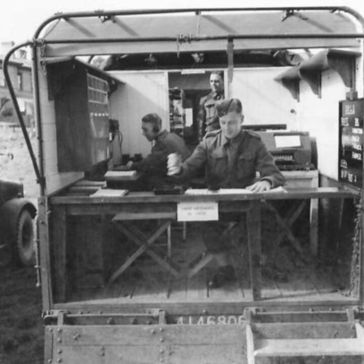 General layout of a Mobile Signal Office for Chief Signals Officer of Six Command Signals at Lisburn, Co. Antrim.