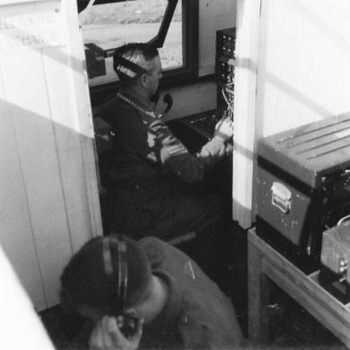 Close-up of the Switchboard and Test Frame for Chief Signals Officer of Six Command Signals at Lisburn, Co. Antrim.