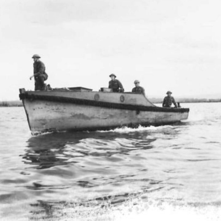 An Ulster Home Guard Motor Boat Patrol on a routine inspection of vessels in the waterways around Northern Ireland.