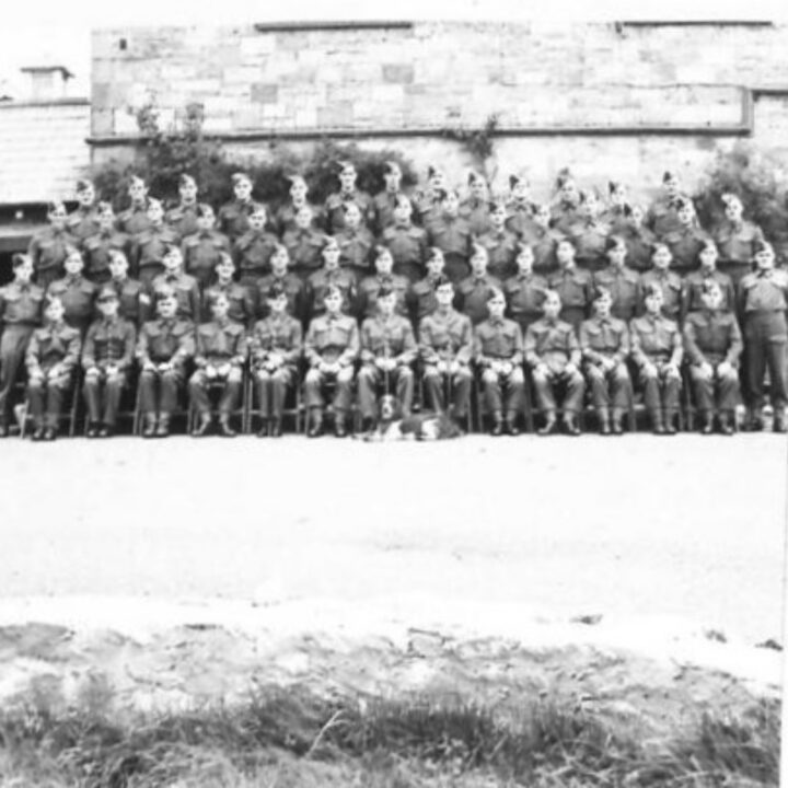 Warrant Officers and Non Commissioned Officers of 1st Battalion, Princess Alexandra of Wales’ Own Yorkshire Regiment (The Green Howards) at Omagh, Co. Tyrone.