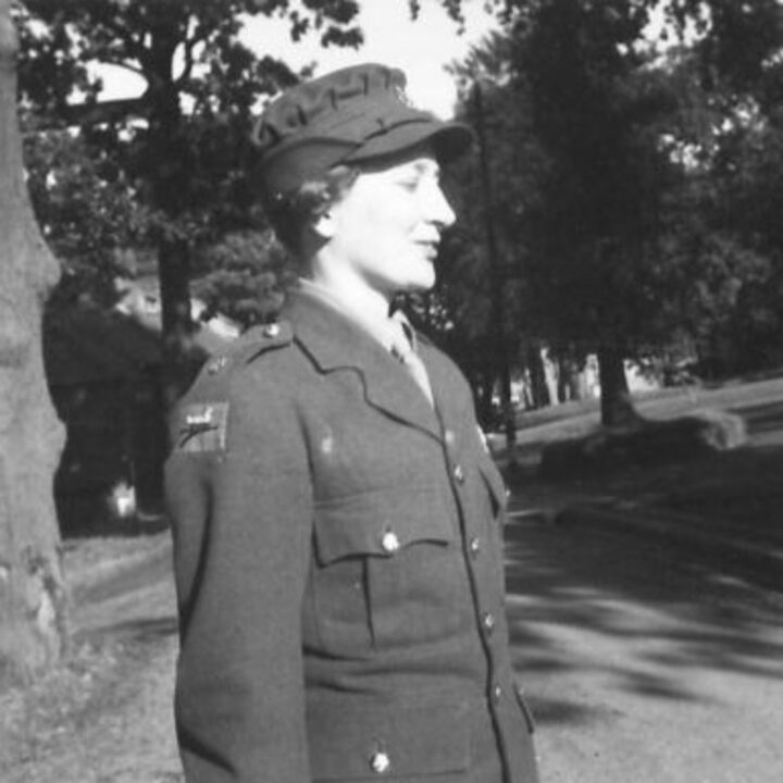 Staff Sergeant Mabel Kathleen Twist, thought to be the only person of her rank in Northern Ireland was commended by Auxiliary Territorial Service Chief Controller Jean Knox as the 'smartest woman in the A.T.S.'.