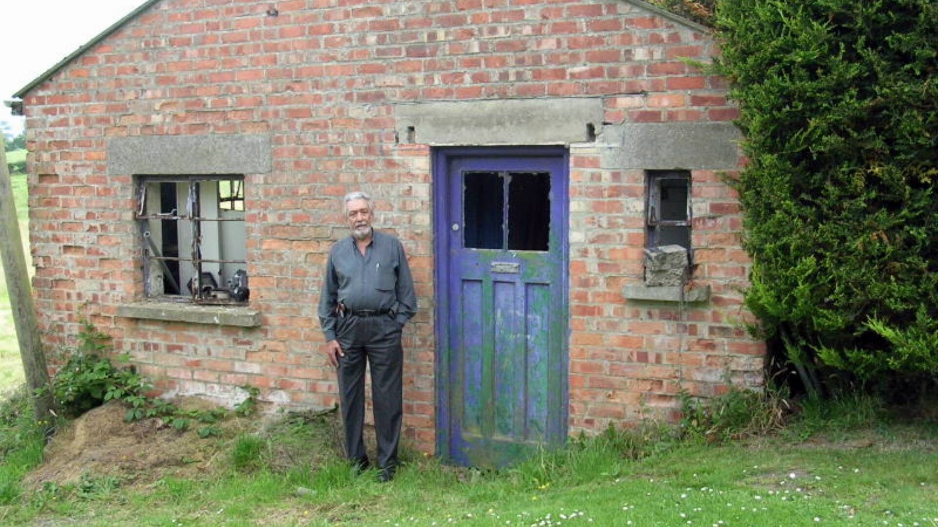 Clive Martinez was born in England when his family was evacuated from Gibraltar. He returned to Northern Ireland in later life to visit the former Camp no. 2, Cargagh near Downpatrick, Co. Down.