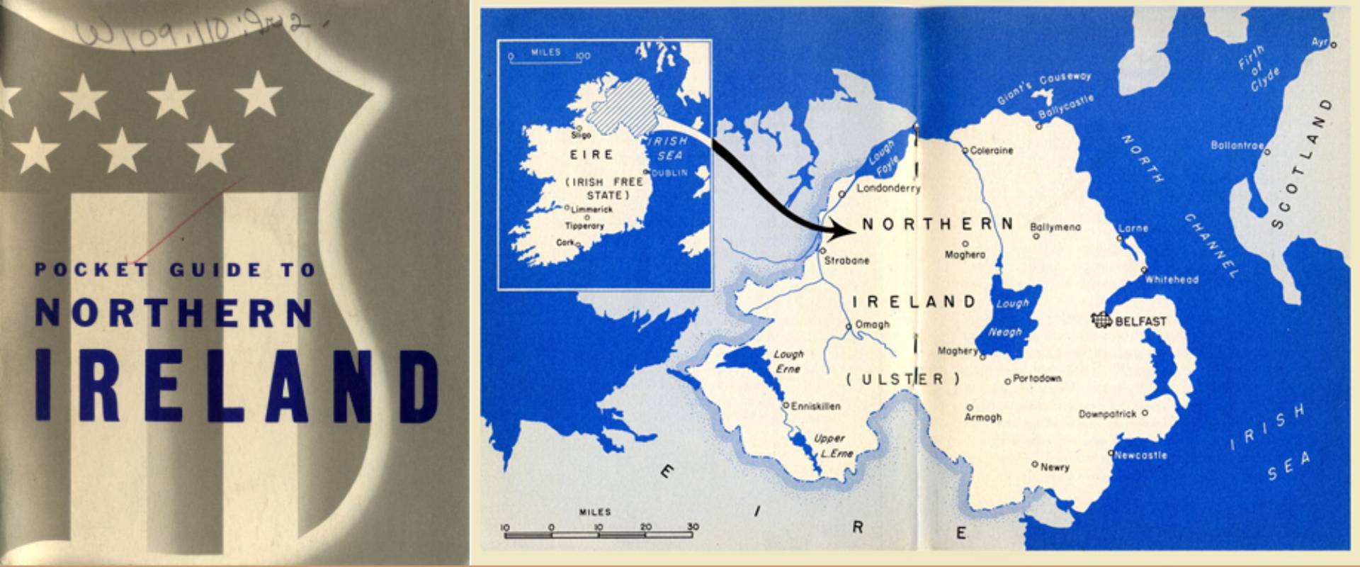 Illustrations from 'A Pocket Guide To Northern Ireland', a booklet issued by the War and Navy Department to all United States service personnel arriving in Ulster in January 1942.