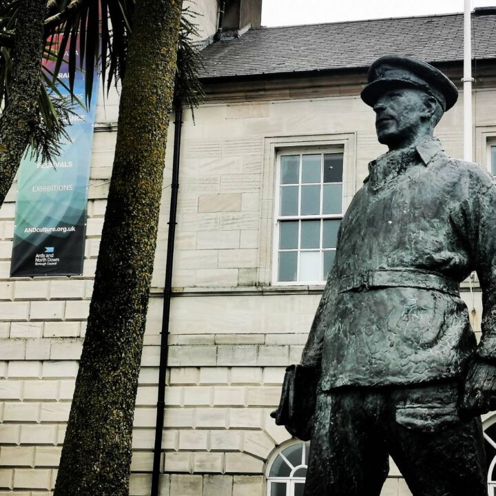 The statue of Lieutenant Colonel Robert Blair 