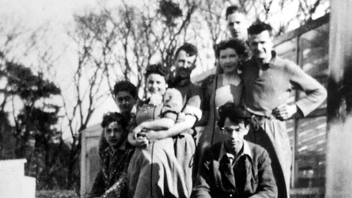 Jewish refugees at the Resettlement Farm in Millisle, Co. Down