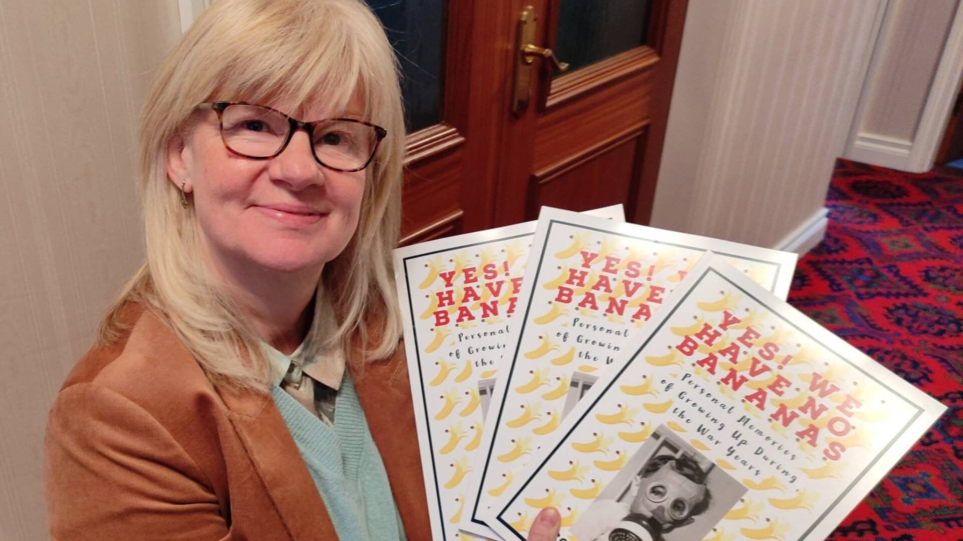 Retired primary school teacher Lorna Quin from Co. Armagh collected a number of stories detailing life in Northern Ireland throughout the Second World War for the first volume of 'Yes, We Have No Bananas' published in 2021.