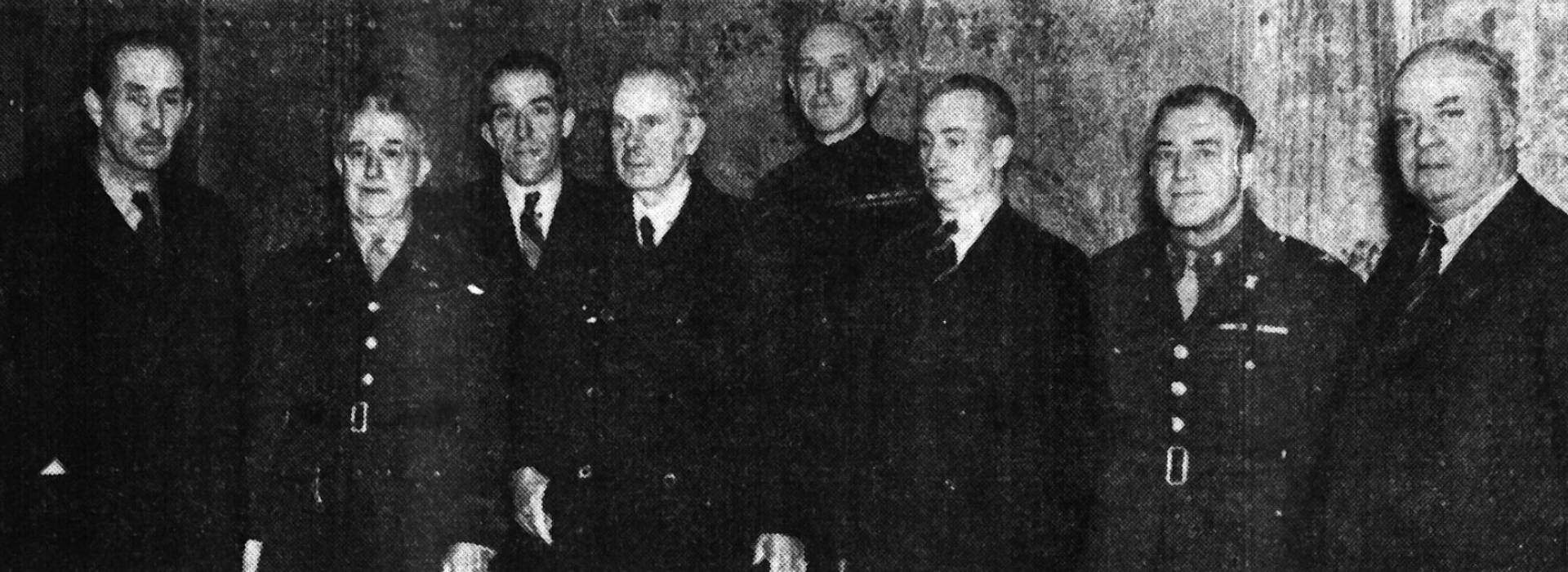 Representatives from industry, politics, and the United States military gathered at the premiere of Brian Desmond Hurst's 'A Letter From Ulster' at the Imperial Picture House, Belfast on 12th January 1943.