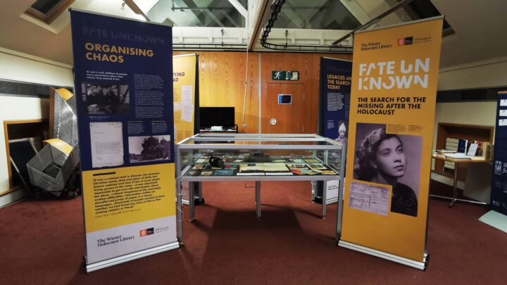 Research into people missing following the Holocaust formed the basis of the Wiener Holocaust Library's 'Fate Unknown' exhibition, which ran at The Linen Hall, Belfast from 11th November 2021.